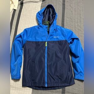 Eddie Bauer Kids Raincoat in Bright Blue and Navy